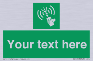 Custom sign safe condition 2way VHF radio